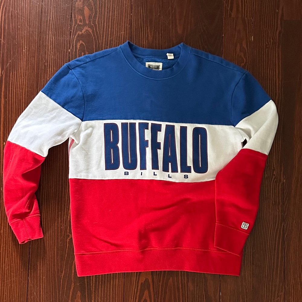 Buffalo Bills Crewneck Sweater - Red, White, Blue